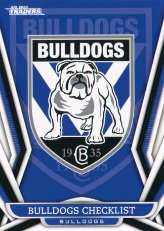 2023 NRL Traders Common Card - Base 021 Checklist Canterbury Bulldogs