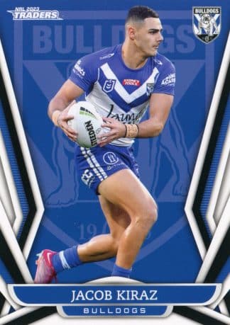 2023 NRL Traders Common Card - Base 027 Jacob Kiraz Canterbury Bulldogs