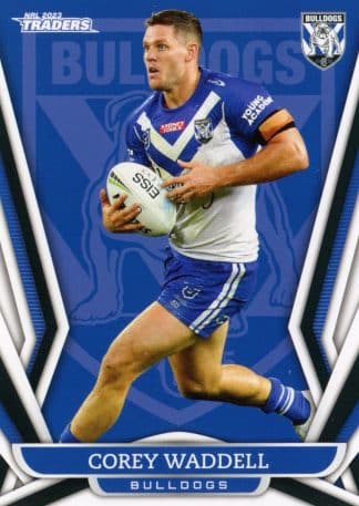 2023 NRL Traders Common Card - Base 030 Corey Waddell Canterbury Bulldogs