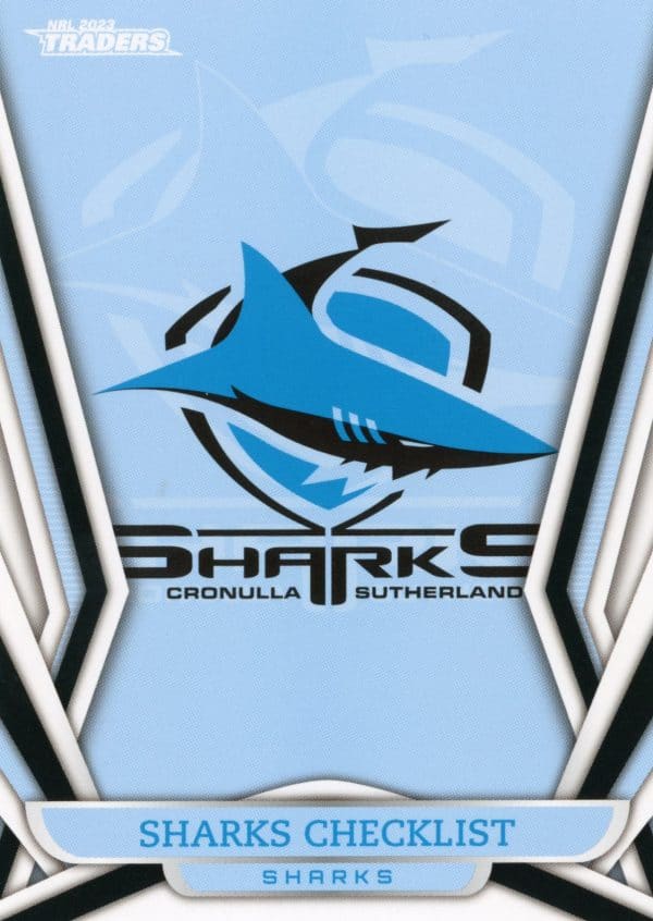 2023 NRL Traders Common Card - Base 031 Checklist Cronulla Sharks