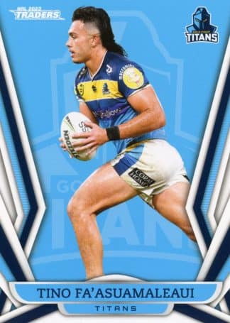 2023 NRL Traders Common Card - Base 044 Tino Fa`asuamaleaui Gold Coast Titans