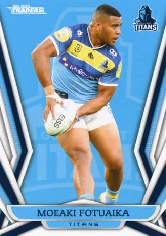 2023 NRL Traders Common Card - Base 047 Moeaki Fotuaika Gold Coast Titans