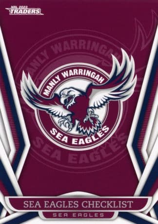 2023 NRL Traders Common Card - Base 051 Checklist Manly Sea Eagles