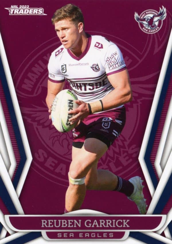2023 NRL Traders Common Card - Base 055 Reuben Garrick Manly Sea Eagles