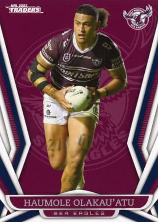 2023 NRL Traders Common Card - Base 057 Haumole Olakau`atu Manly Sea Eagles
