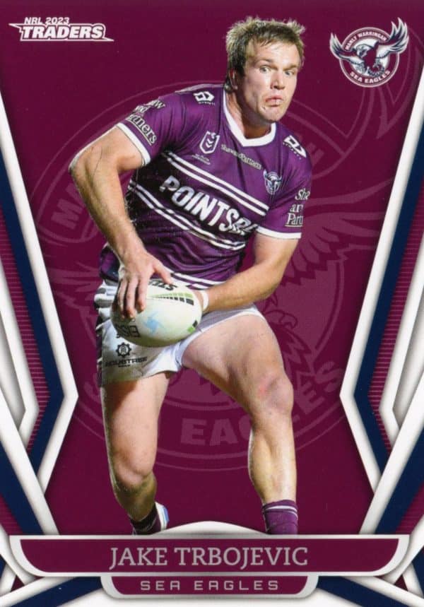 2023 NRL Traders Common Card - Base 059 Jake Trbojevic Manly Sea Eagles