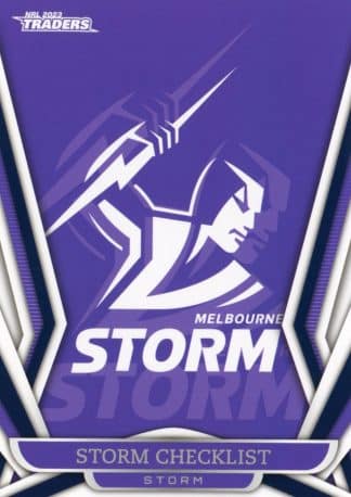 2023 NRL Traders Common Card - Base 061 Checklist Melbourne Storm