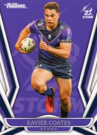 2023 NRL Traders Common Card - Base 063 Xavier Coates Melbourne Storm