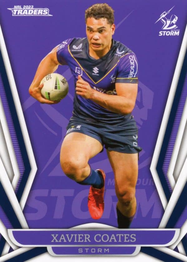 2023 NRL Traders Common Card - Base 063 Xavier Coates Melbourne Storm