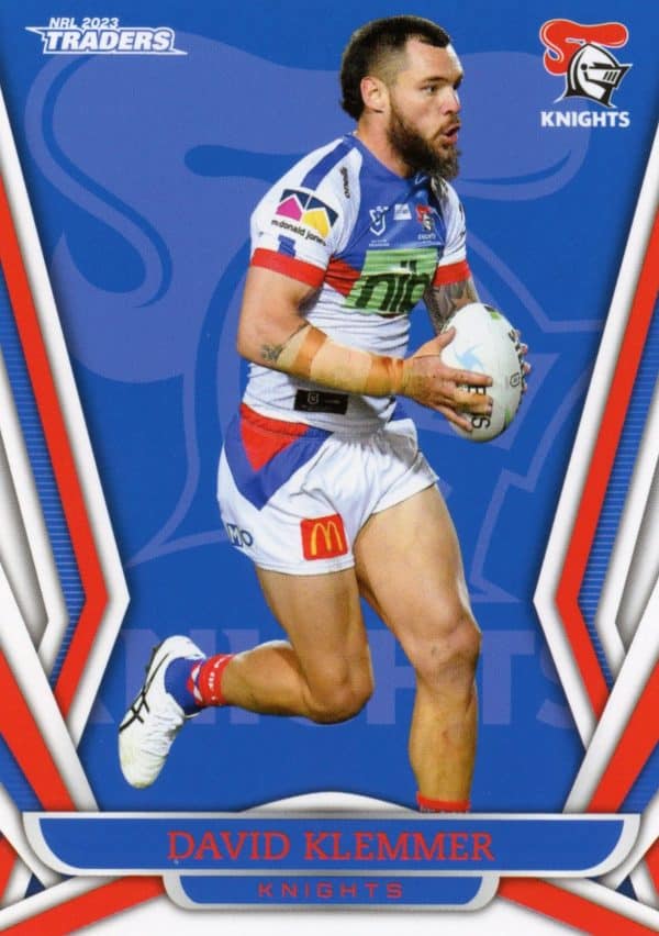 2023 NRL Traders Common Card - Base 074 David Klemmer Newcastle Knights