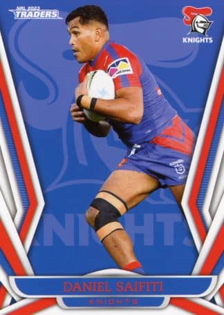2023 NRL Traders Common Card - Base 077 Daniel Saifiti Newcastle Knights