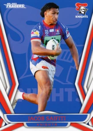 2023 NRL Traders Common Card - Base 078 Jacob Saifiti Newcastle Knights