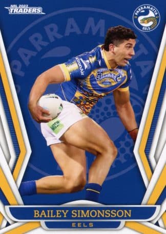 2023 NRL Traders Common Card - Base 100 Bailey Simonsson Parramatta Eels