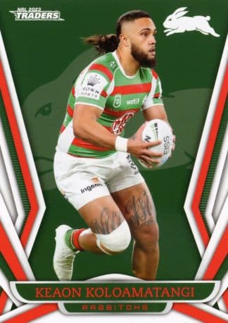 2023 NRL Traders Common Card - Base 117 Keaon Koloamatangi South Sydney Rabbitohs