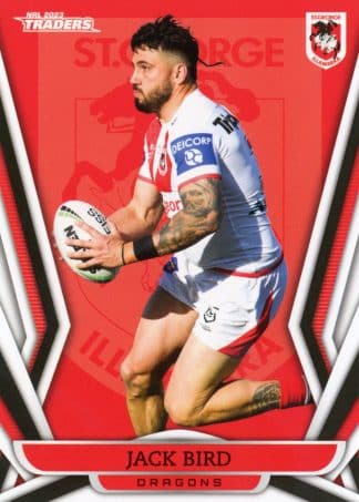 2023 NRL Traders Common Card - Base 122 Jack Bird St George Dragons