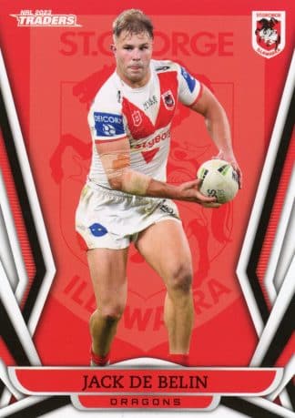 2023 NRL Traders Common Card - Base 123 Jack De Belin St George Dragons