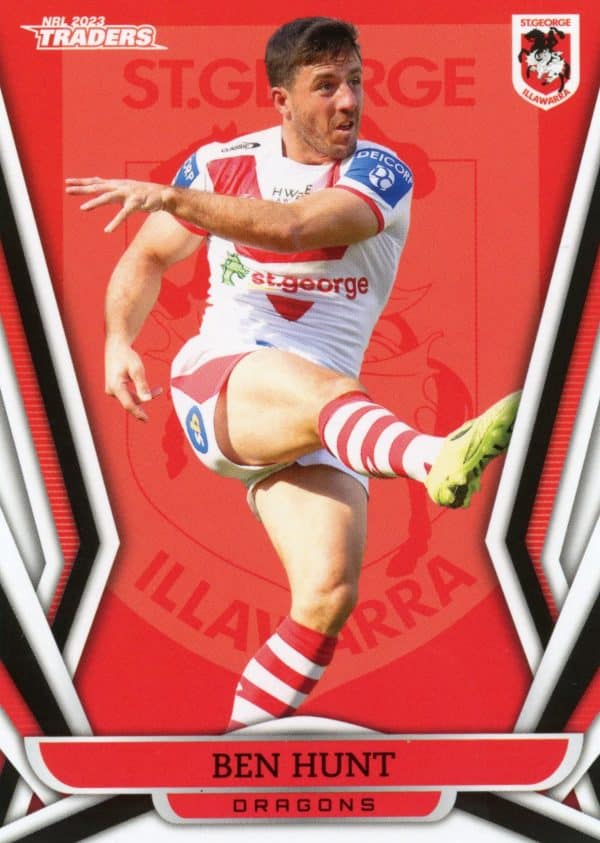2023 NRL Traders Common Card - Base 124 Ben Hunt St George Dragons