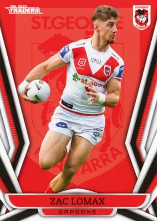 2023 NRL Traders Common Card - Base 126 Zac Lomax St George Dragons