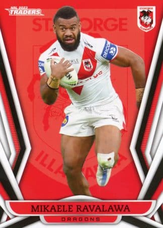 2023 NRL Traders Common Card - Base 128 Mikaele Ravalawa St George Dragons