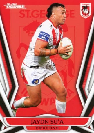 2023 NRL Traders Common Card - Base 129 Jaydn Su`a St George Dragons