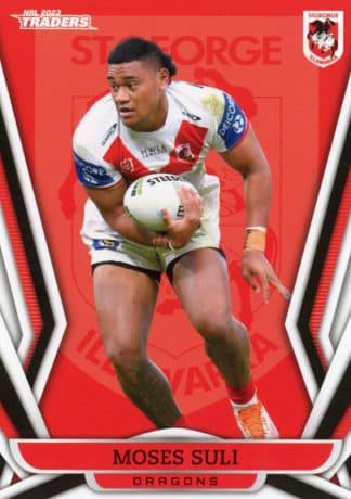 2023 NRL Traders Common Card - Base 130 Moses Suli St George Dragons