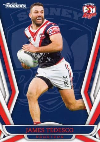 2023 NRL Traders Common Card - Base 136 James Tedesco Sydney Roosters