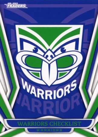 2023 NRL Traders Common Card - Base 141 Checklist Warriors