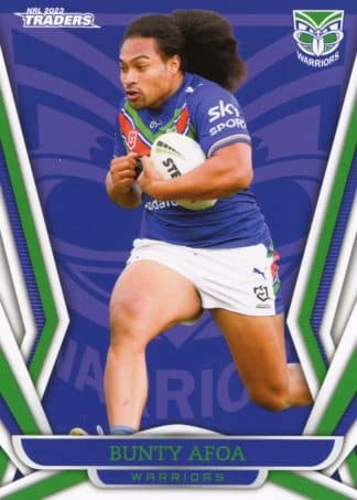 2023 NRL Traders Common Card - Base 142 Bunty Afoa Warriors