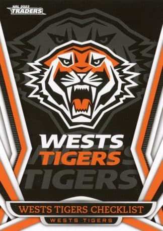 2023 NRL Traders Common Card - Base 151 Checklist Wests Tigers