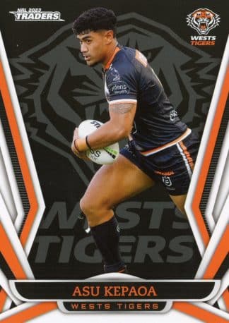 2023 NRL Traders Common Card - Base 154 Asu Kepaoa Wests Tigers