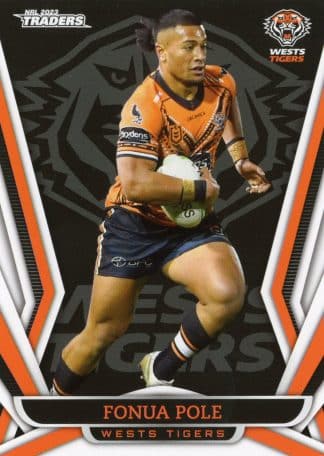2023 NRL Traders Common Card - Base 157 Fonua Pole Wests Tigers