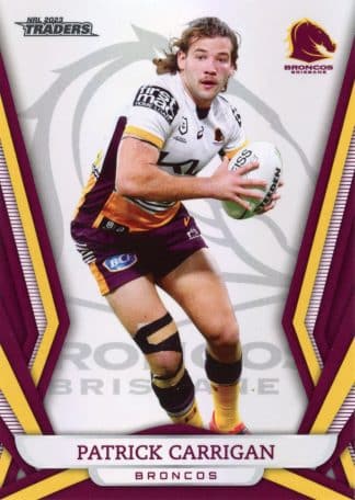 2023 NRL Traders Pearl Specials - PS003 Patrick Carrigan Brisbane Broncos