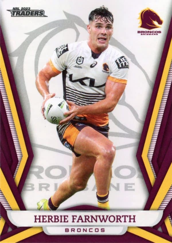 2023 NRL Traders Pearl Specials - PS005 Herbie Farnworth Brisbane Broncos