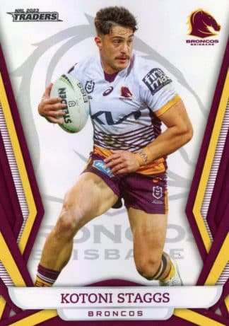 2023 NRL Traders Pearl Specials - PS009 Kotoni Staggs Brisbane Broncos
