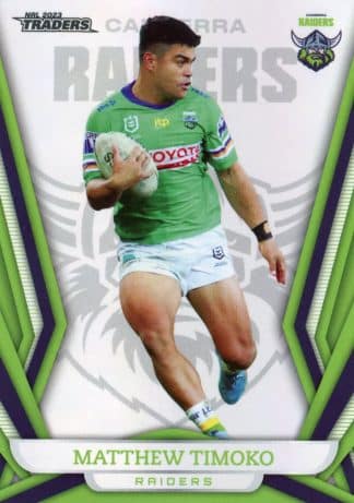 2023 NRL Traders Pearl Specials - PS017 Matthew Timoko Canberra Raiders