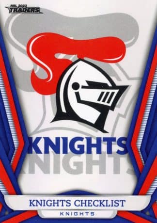 2023 NRL Traders Pearl Specials - PS071 Checklist Newcastle Knights