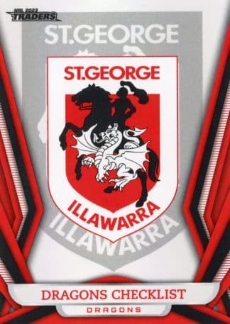 2023 NRL Traders Pearl Specials - PS121 Checklist St George Dragons
