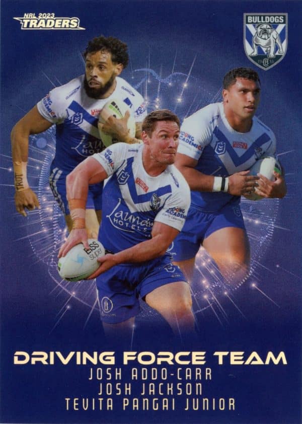 2023 NRL Traders Driving Force Team Parallel - DFP03 Canterbury Bulldogs