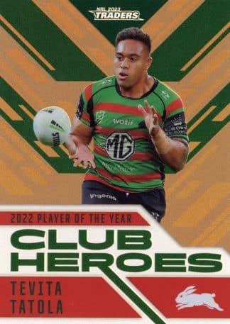 2023 NRL Traders Club Heroes Bronze - CHB23 Tevita Tatola South Sydney Rabbitohs