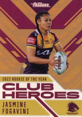 2023 NRL Traders Club Heroes Bronze - CHB34 Jasmine Fogavini Brisbane Broncos