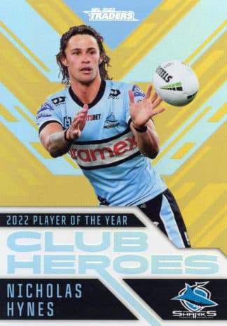 2023 NRL Traders Club Heroes Gold - CHG07 Nicholas Hynes Cronulla Sharks