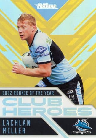2023 NRL Traders Club Heroes Gold - CHG08 Lachlan Miller Cronulla Sharks