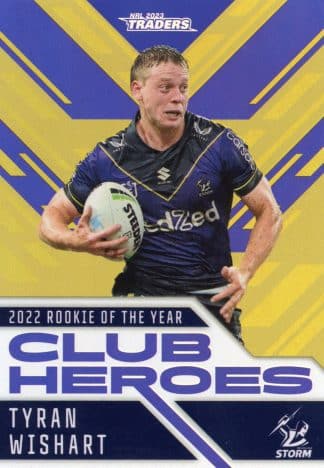2023 NRL Traders Club Heroes Gold - CHG14 Tyran Wishart Melbourne Storm