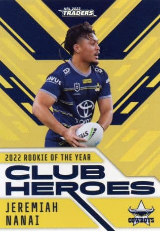 2023 NRL Traders Club Heroes Gold - CHG18 Jeremiah Nanai North QLD Cowboys