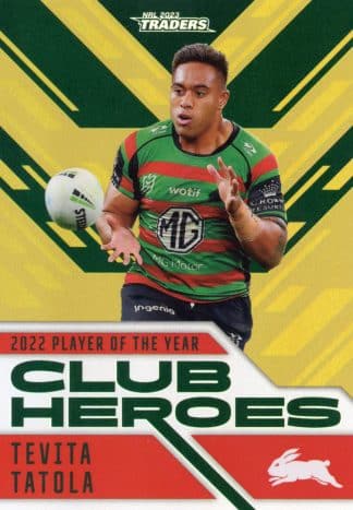 2023 NRL Traders Club Heroes Gold - CHG23 Tevita Tatola South Sydney Rabbitohs