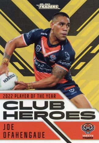 2023 NRL Traders Club Heroes Gold - CHG31 Joe Ofahengaue Wests Tigers