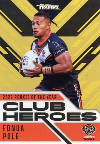 2023 NRL Traders Club Heroes Gold - CHG32 Fonua Pole Wests Tigers
