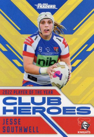 2023 NRL Traders Club Heroes Gold - CHG38 Jesse Southwell Newcastle Knights