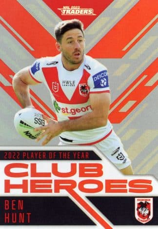 2023 NRL Traders Club Heroes Silver - CHS25 Ben Hunt St George Dragons