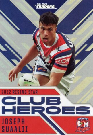 2023 NRL Traders Club Heroes Silver - CHS28 Joseph Suaalii Sydney Roosters